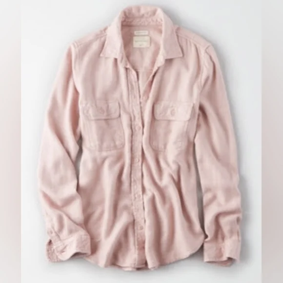 American Eagle Outfitters Ahh-Mazingly Soft Shirt Jacket sz L - Picture 1 of 4